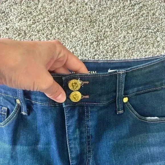 Anne Klein high rise slim straight size 8 petite - Picture 2 of 4